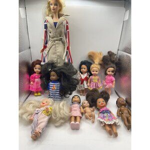 Vintage Mattel Barbie Doll Lot 11 Dolls Kelly Toddler AA Bundle 90’s Collector